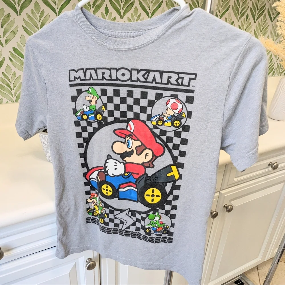 Bundle of 4 Boys Character Tees Mario and Bart Simpson